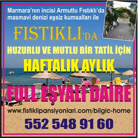 Fistikli da Full Esyali Kiralik Daire